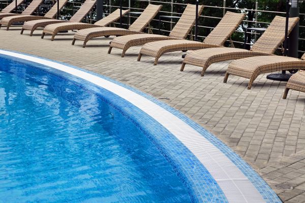 Cost of Poolside Hardscaping in Manchester